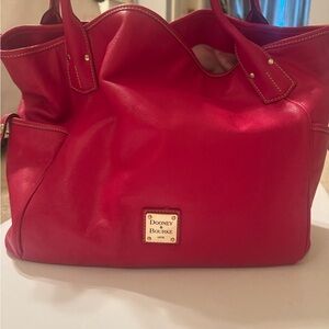 Dooney & Bourke Red Leather Tote Bag